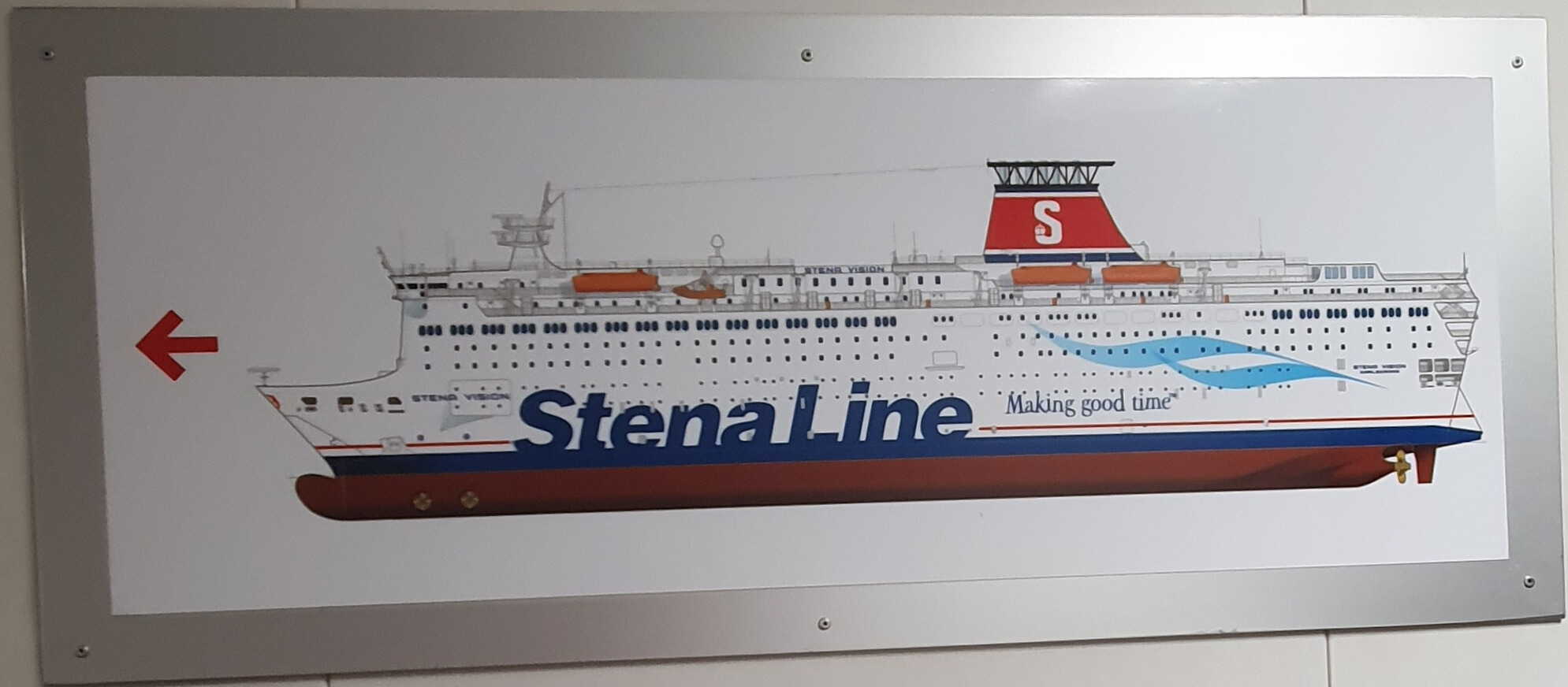 Ferry - StenaLine pour l'Irlande - Bateau
